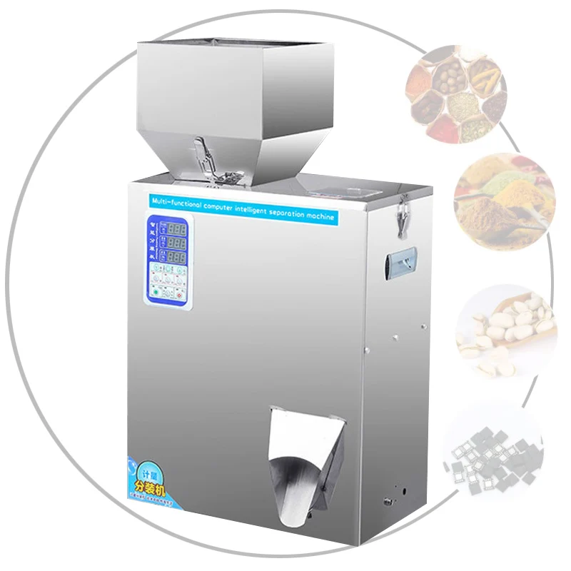 

Desktop Granule Powder Filling Machine Automatic Weighing Grain Peanut Flour Soybean Packaging Machine