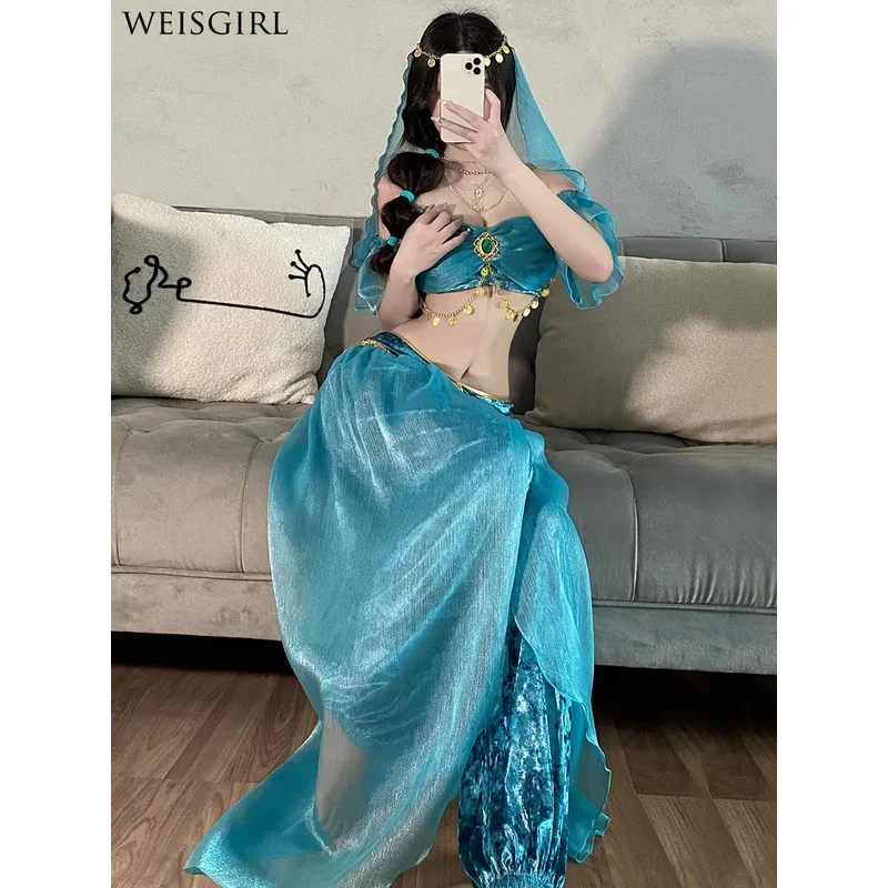 Sexy Goddess Princess Cos Cleopatra Bely Exotic Indian Dance Western Region Dance Concubine Costume Egyptian Goddess