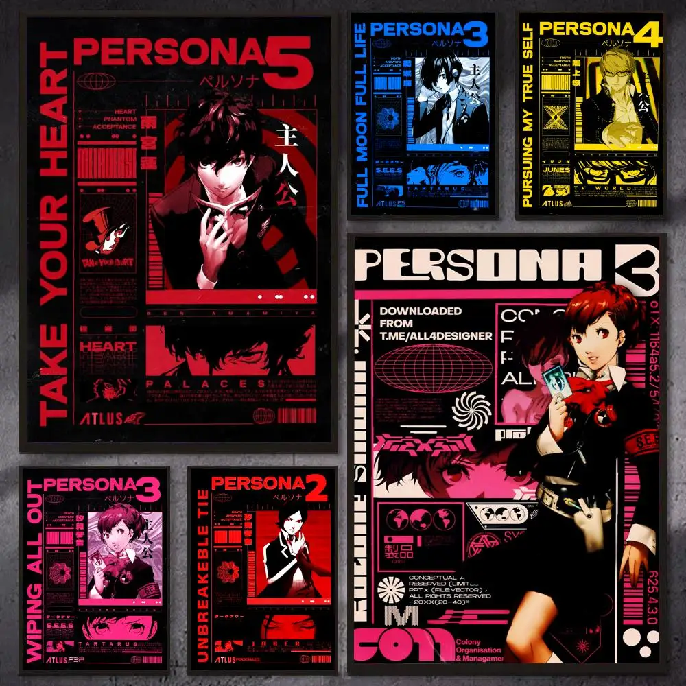 Game P-Persona 3 Reload Poster Poster Modern Aesthetic Cool Premium Decor for Bedrooms and Gaming Rooms