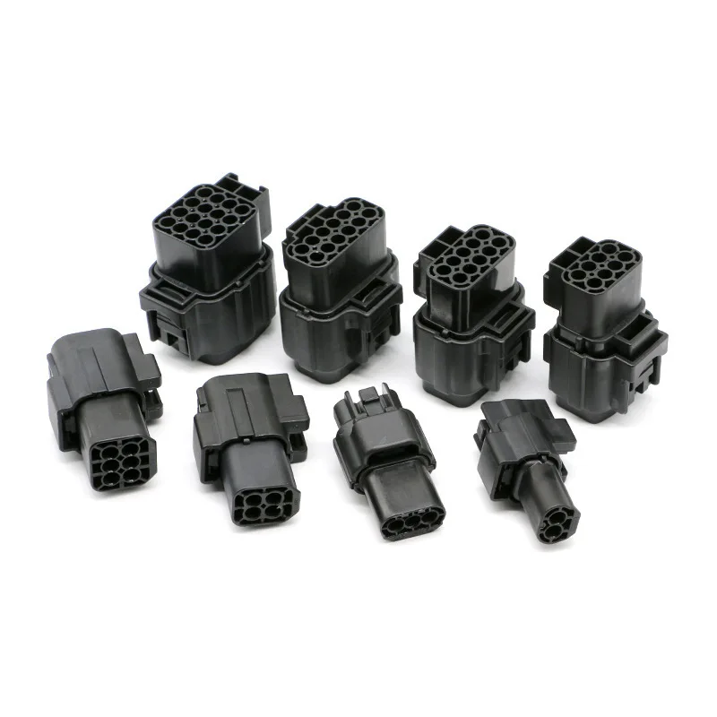 5pcs 174352-2 1.8Mm Automotive Waterproof Connector Plug 2 3 4 6 8 10 12 Pin Domestic Replacement Parts 174262-2 174655-2 2P 3P