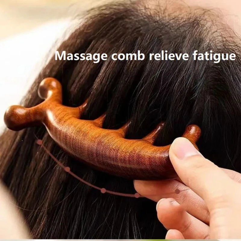 

Gua Sha Massage Comb, Head and Face Scalp, Natural Facial Massager, Wide Tooth, Guasha Scraping, Body Massage