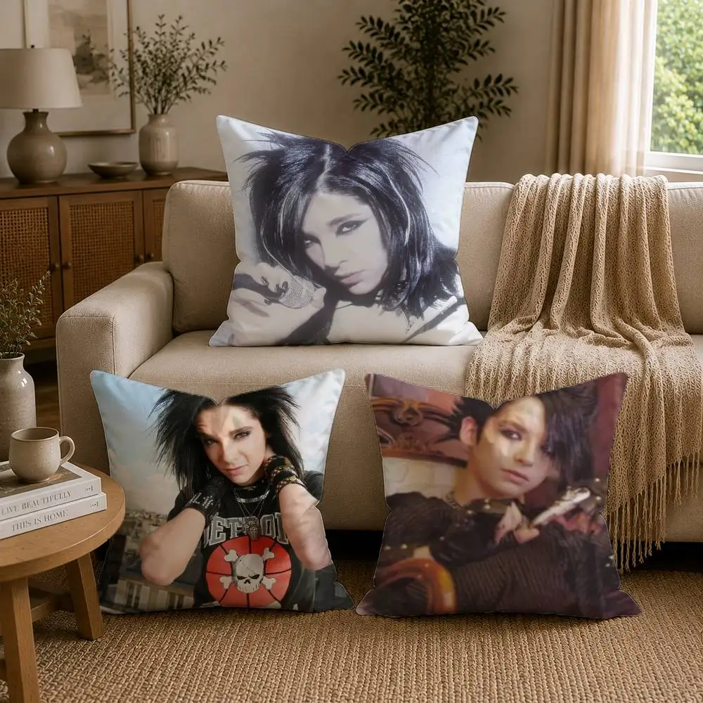Bill Tom Kaulitz Tokio Hotel Pillow Case for Sofa Living Room Home office Decor Protective Cover