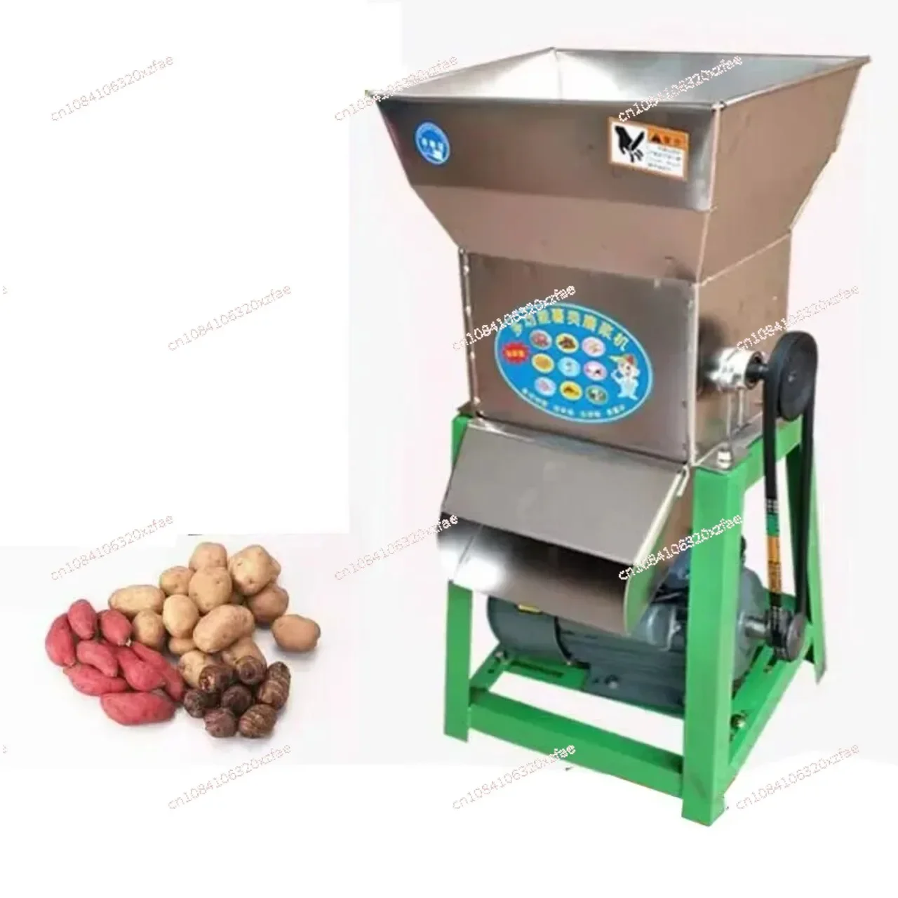 Apple Banana Fruit Crusher Syrup Pulping Machine 500kg/hStainless Steel Electric Sweet Potato Starch Wet Grinder Refiner