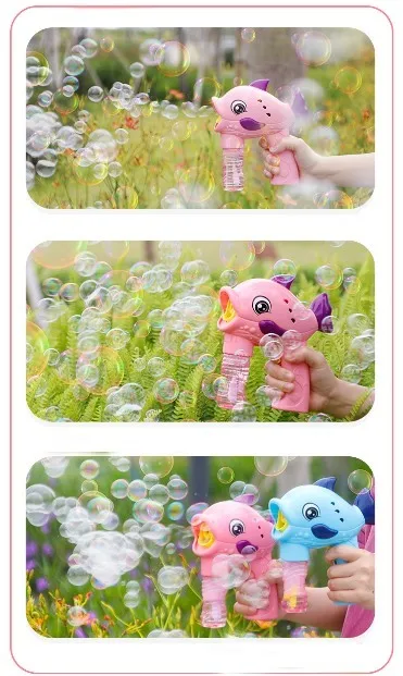 Bubble blowing machine, children's manual Toy gun, popular for girls and boys