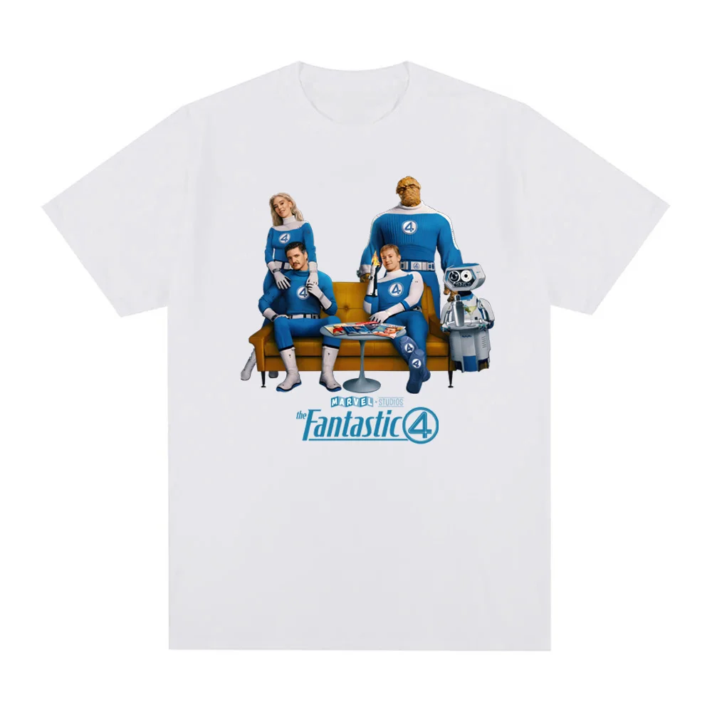 

The Fantastic Four First Steps T Shirt Round 100%Cotton newTee-shirt Graphic Printing Movie Tshirt Ropa Mujer ClothingTees Top