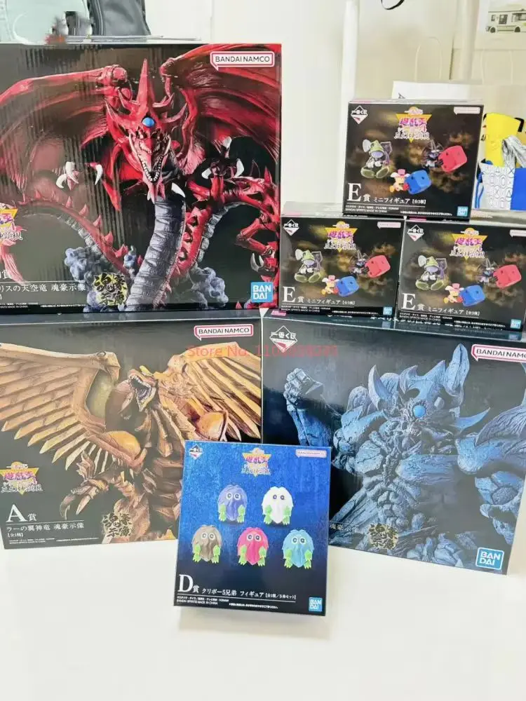 2024 Bandai The Winged Dragon Of Ra Anime Models Cool Yu-Gi-Oh! Egyptian God Vol.4 Slifer The Sky Dragon Obelisk The Tormentor