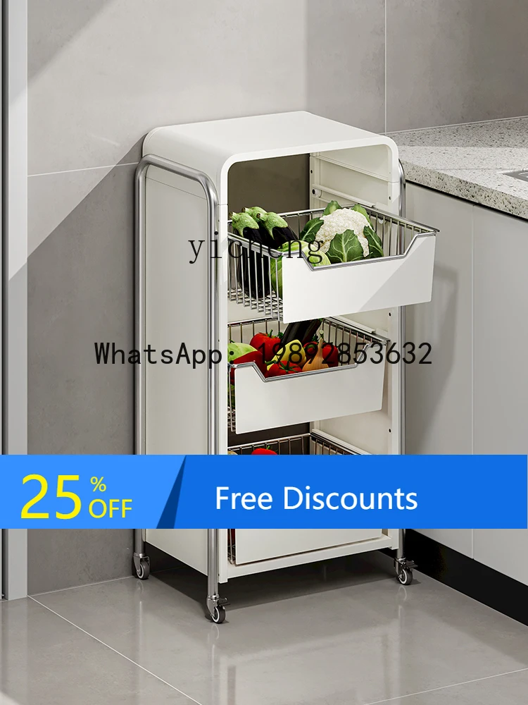 

kitchen vegetable rack floor-to-ceiling multi-layer household fruit and vegetable basket storage basket