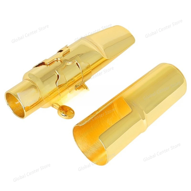 

Alto Saxophone Metal Mouthpiece Brass Plated Gold E-flat Alto Sax Mouthpiece Professional Grade Saxophone Mouthpiece