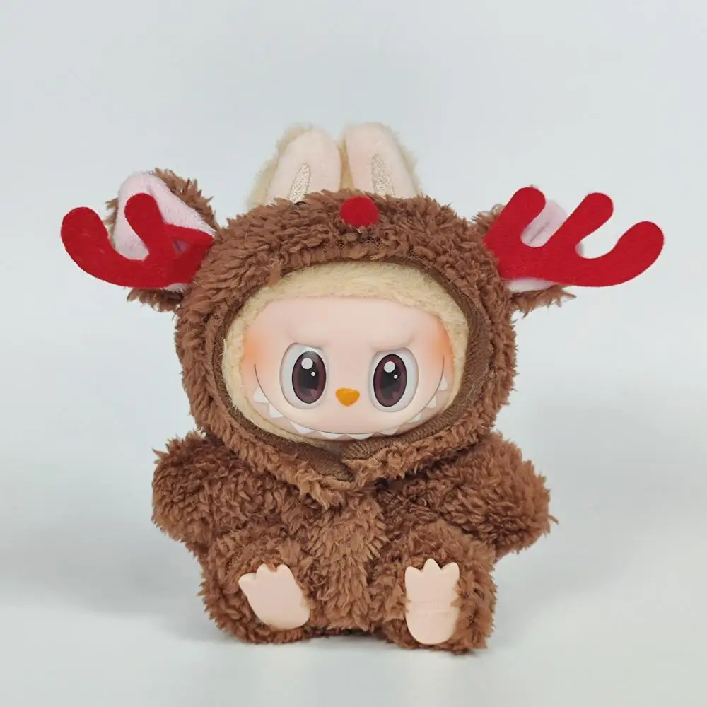 دمية صغيرة الملابس الزي اكسسوارات لكوريا Kpop Exo 15-17 سنتيمتر Labubu الكلاسيكية شبكة نمط فستان عباءة مجموعة القبعات الملابس هدية