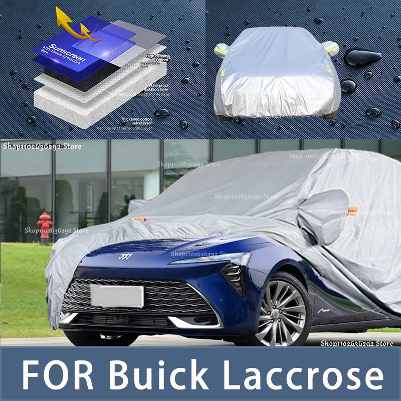 For Buick Laccrose Outdoor Protection Full Car Covers Snow Cover Sunshade Waterproof Dustproof Exterior Car accessories