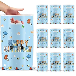Blue Dog  Theme Party Candy Bags 10PCS Dog Family Goodie Gift  Bluey Theme Birthday Party Supplies Baby Shower Decorations