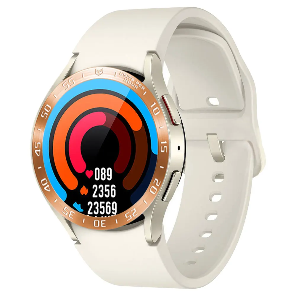 Funda protectora de acero inoxidable para reloj inteligente, cubierta de anillo de bisel para Samsung Galaxy Watch 6 Classic, 43MM, 47MM, 40 44