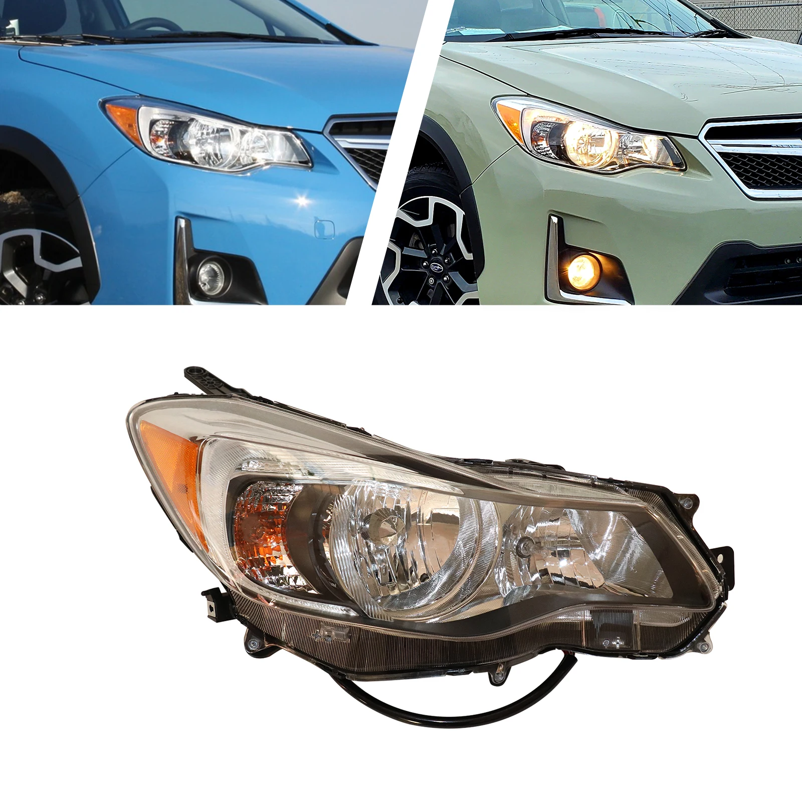 

Headlight For 2016-2017 Subaru Crosstrek Right Passenger Side Halogen Front Lamp