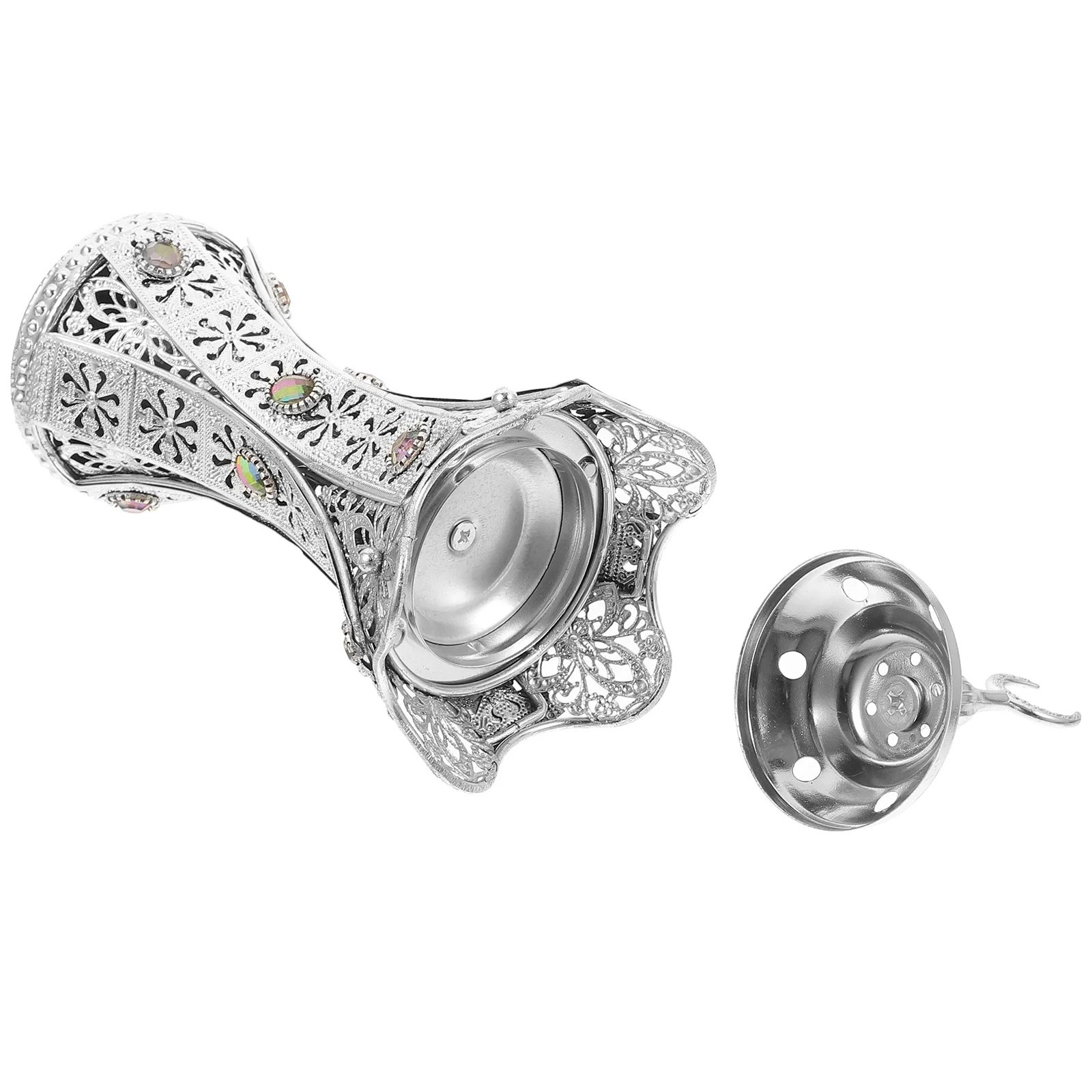

Electric Incense Burner Metal Decorative Censer in Holder Home Decor Study Bedroom Sauna Yoga Room Living Room