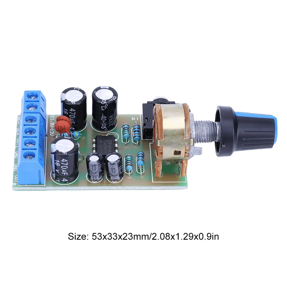 TDA2822M Stereo Audio Power Amplifier Board DC1.8-12V 2.0 Channel Handy Digital Power Amp Module Board for Arduino