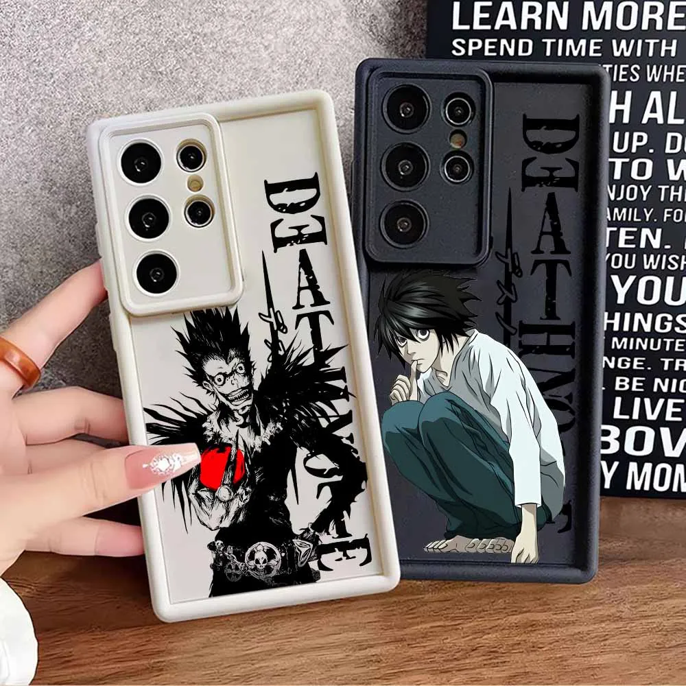 Anime Death Note Phone Case For Galaxy Samsung S26 S25 S24 S23 S22 S21 FE Ultra Plus Eyes Ladder Soft Cover
