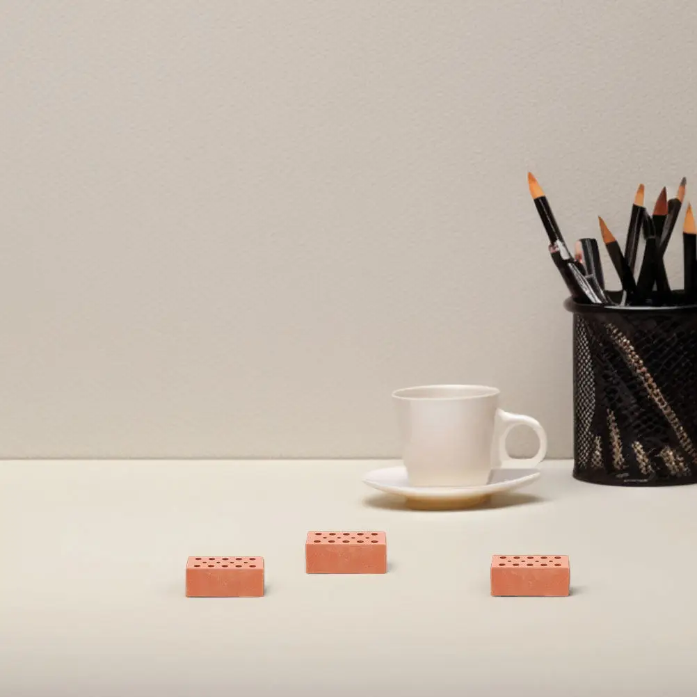 

30Pcs Mini Bricks Realistic Red Bricks for Creative DIY Building Landscaping Crafting Simulation Architectural Decor