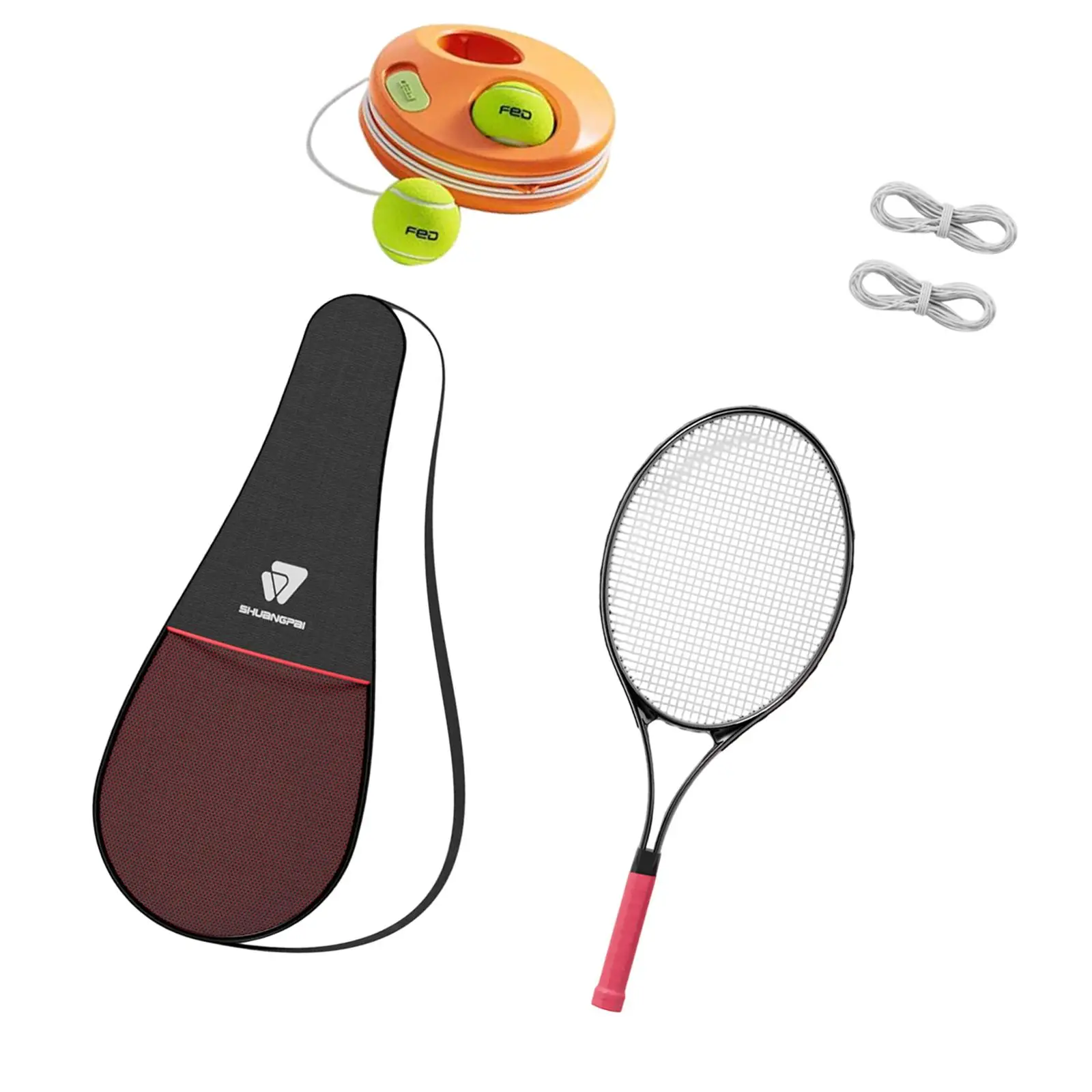 

Tennis Racket Set with Tennis Trainer Rebound Balls for Park Stadium Garden