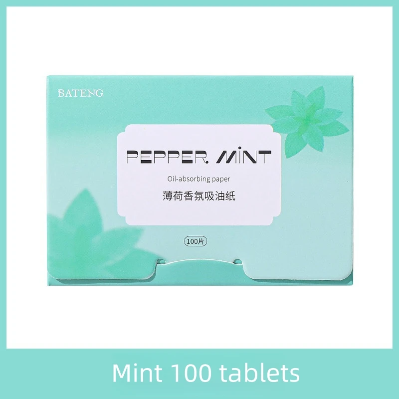 Facial Oil Blotting Paper Fragrance Extracter Portable Oil Blotting Paper Face Cleaning Blue Film Fresh Linen Paper Box