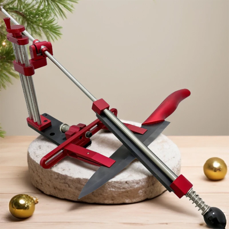 360° Rotation Flip Fixed-Angle Knife Sharpening Kit -Professional Knife Sharpener with Whetstones -Abrasive Holding System Tools