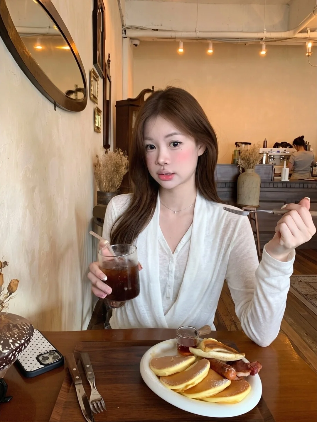 Korean Style Long Sleeve V-Neck T-Shirt Women's Early Autumn Elegant Jiangsu Shanghai Miss Match Upper Body Soft Comfortable