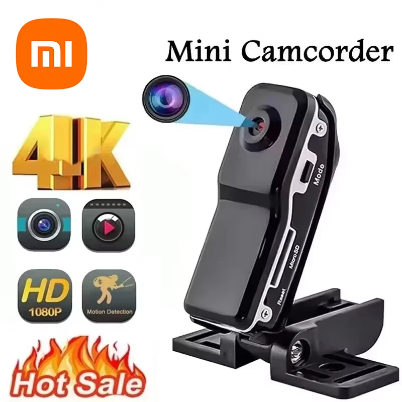 Xiaomi Mini Hd Camera Body Camera Dv Portable Nanny Safety Installation Video Recording Small Car Dvr Home Office Network Camera 