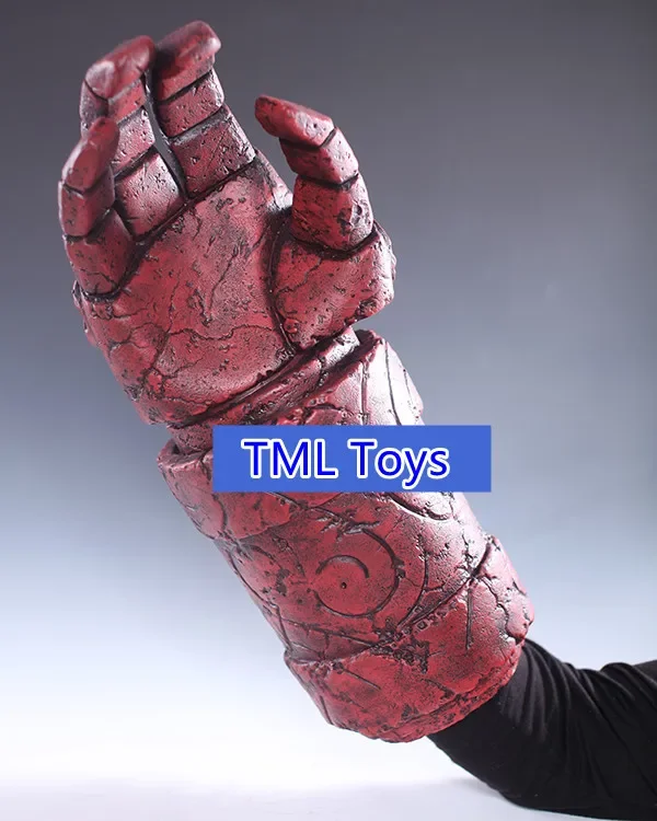 1:1スケールのDOOMヘルボーイの右手の小道具、レジン製アクションフィギュア、コレクションモデル玩具、装着可能な手袋、テーブルギフト