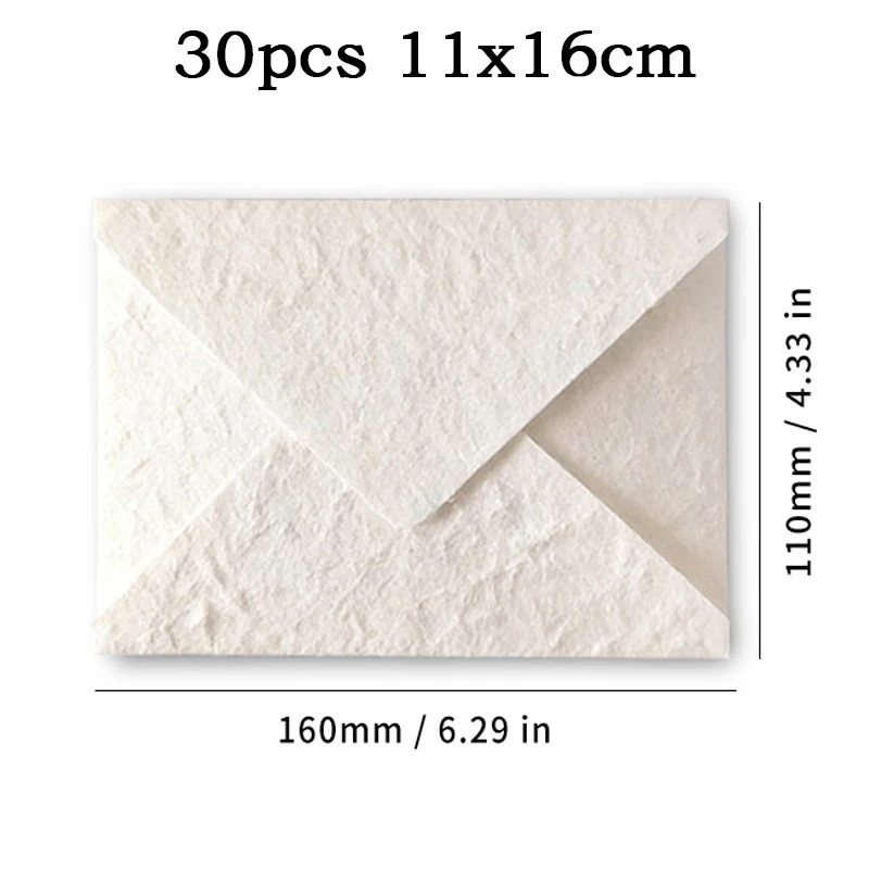 30 szt. Kopert ślubnych 11x16cm, 350g, tłoczony biały papier teksturowany, papier specjalny, zaproszenia, artykuły papiernicze biznesowe, torba. — zdjęcie produktu 3