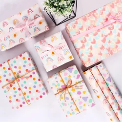 50*70cm Valentine's Day Gift Wrapping Paper DIY Craft Paper Birthday Gift Wrapping Paper Colorful Love DIY Bag Book Paper Decora