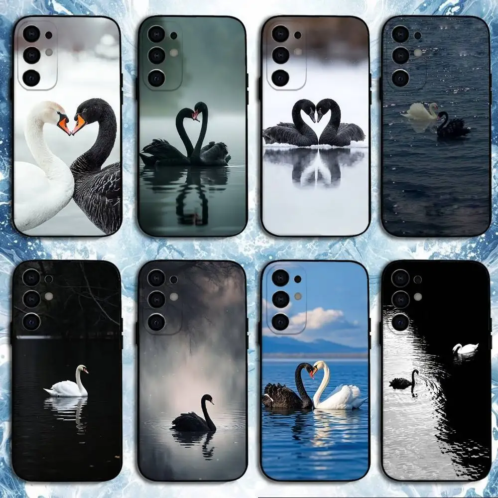 

Swan Photography Phone Case For Samsung S25,S24,S23,S22,S21,S20,Plus,Fe,Lite,Others Black Cover