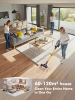 Armo V22 Handheld Vacuum Cleaner 55kPa 600W Power 6 in 1 Vertical Cordless Vacuum Cleaner LED Display Handheld Sweeper Machine 6