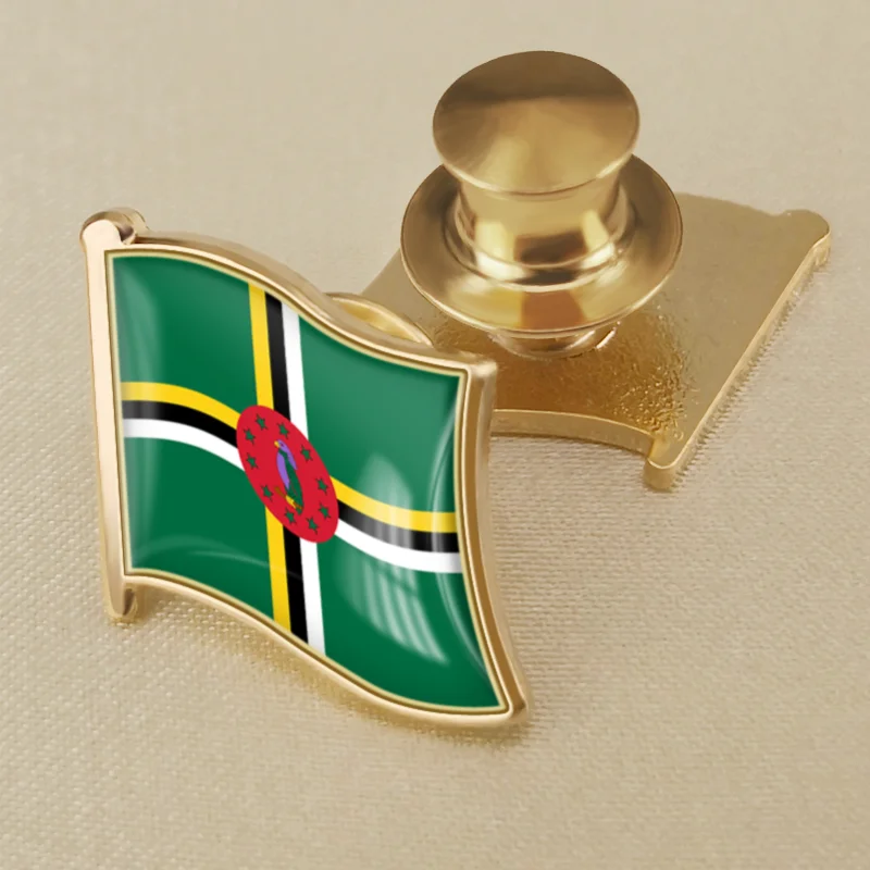 Dominica National Flag Lapel Pins Country Badges