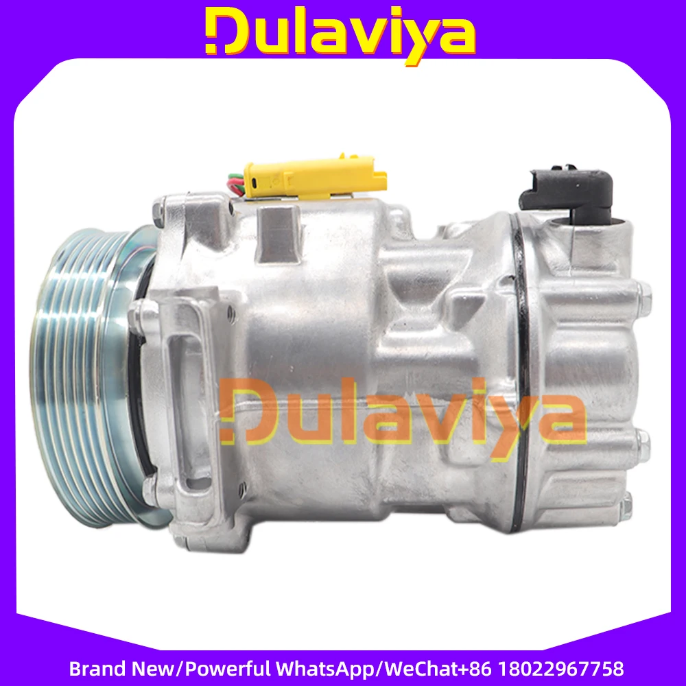 6453QJ AC Compressor For Peugeot 207 208 2008 304 308 508 SD6C12 9659875780 9822826880 9651910980 9671216280 9678656080