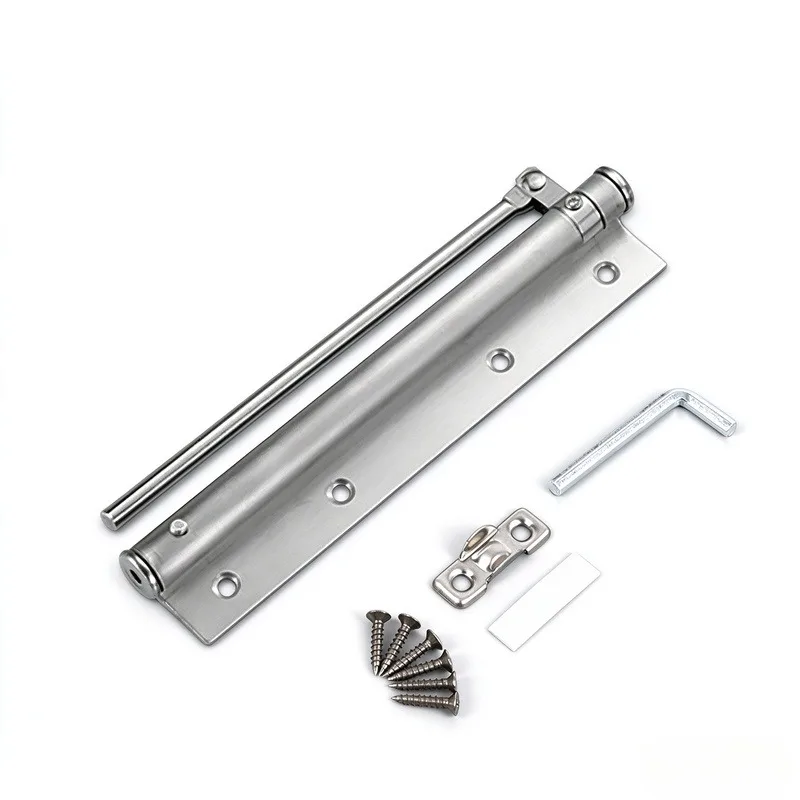 Lightweight Adjustable Door Closer, Silent Anti-Collision Automatic Door Closing Device, Adjustable Closing Speed, Rust-Proof Closer, Comes with Screwdriver, Easy Installation Automatic Door Closing Device for Home Bedroom Doors and Office