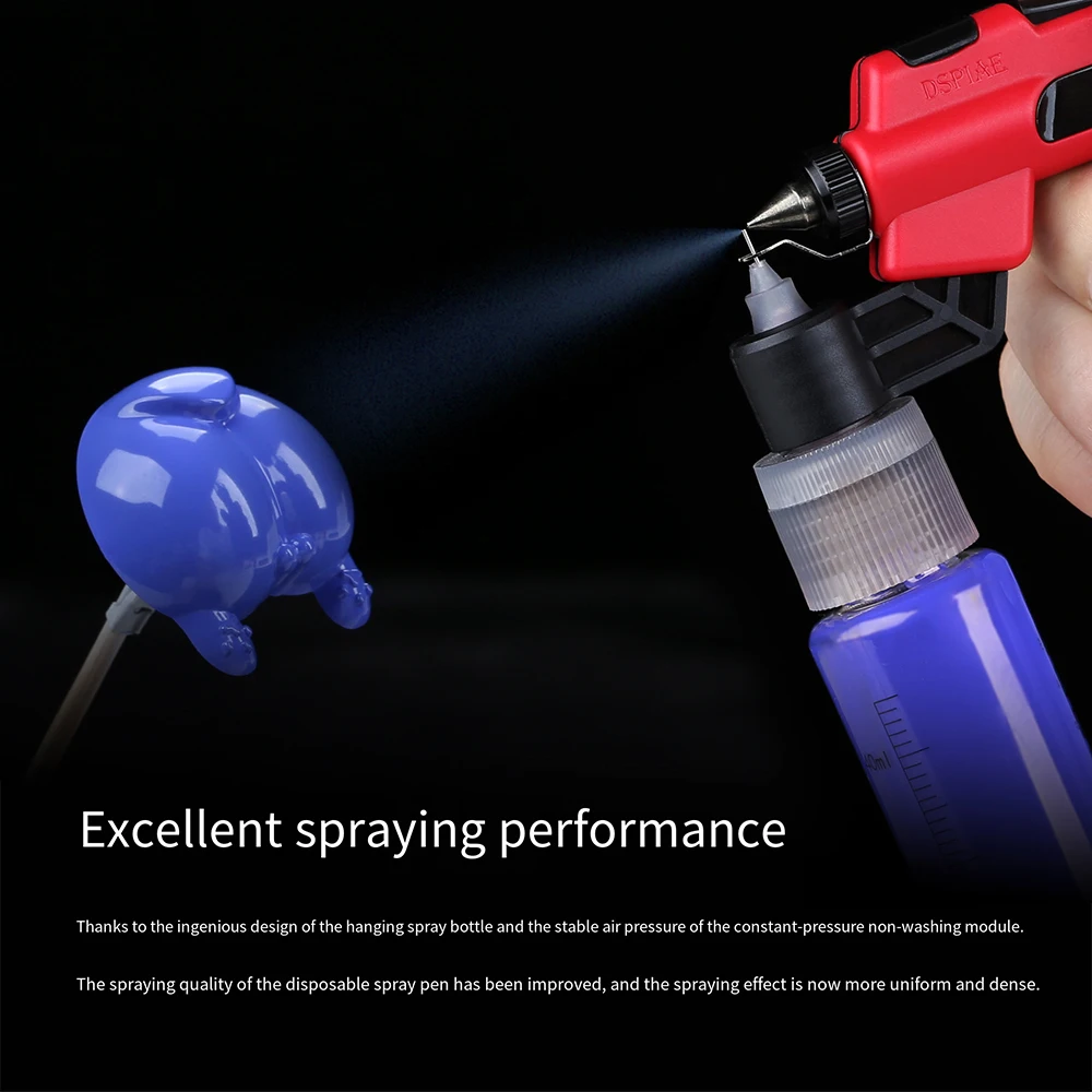 DSPIAE PT-AB Wash-Free Airbrush Set with MarkerRack Easy to Spray Models Painting for Modeler Hobby DlY Tool Sets image 4