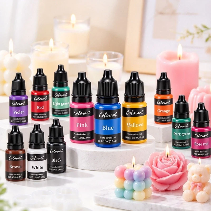 36 Colors 10ml Oil Based Liquid Dye Pigment Kit DIY Colorant for Candle Handmade Soap Silicone Squishy Craft