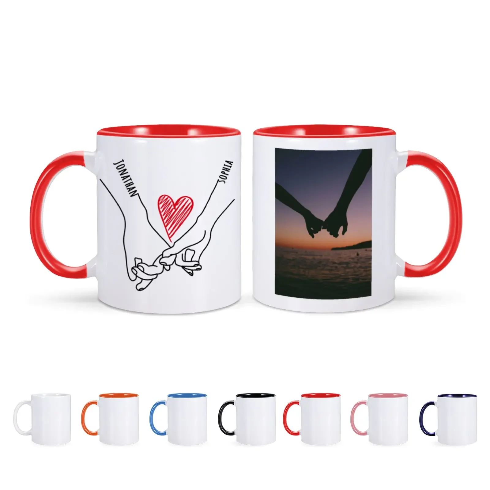 Custom Photo Mugs Cup with Lover Picture Ceramic Coffee Tea Cup for Husband Wife Beer Mug Milk Cups Breakfast Mug Gift