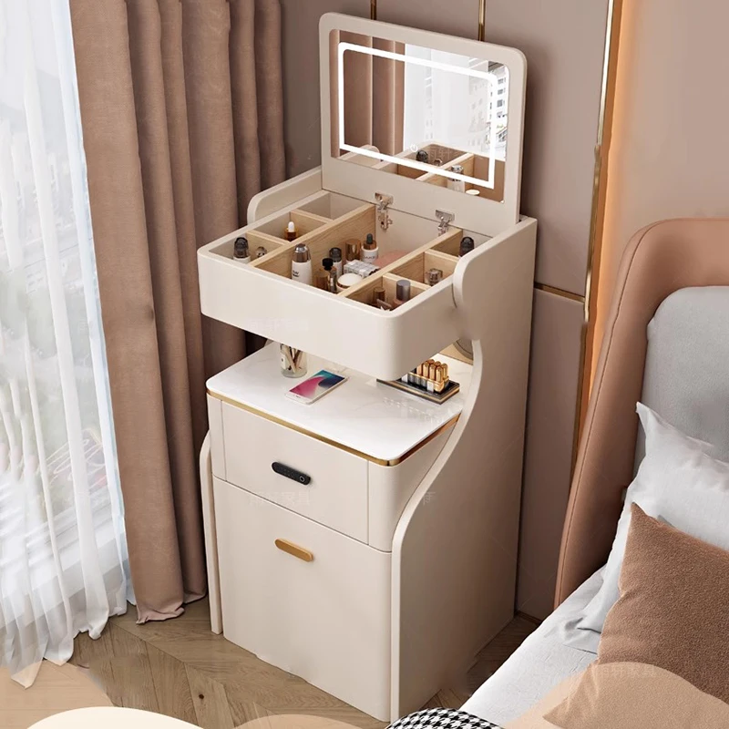 

Роскошный туалетный столик для хранения, узкий маленький туалетный столик для макияжа, умный шкаф, мебель для макияжа