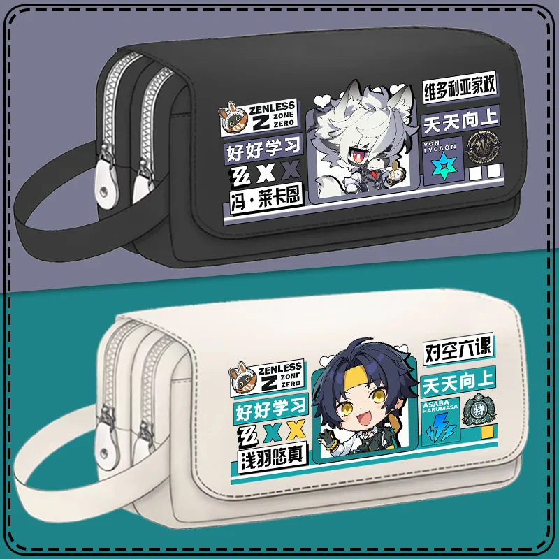 

В наличии Zenless Zone Zero Game Anime Cos Evelynn Nicole Astra Yao Hoshimi Miyabi Lycaon и т. д. Холщовый пенал 2025 года