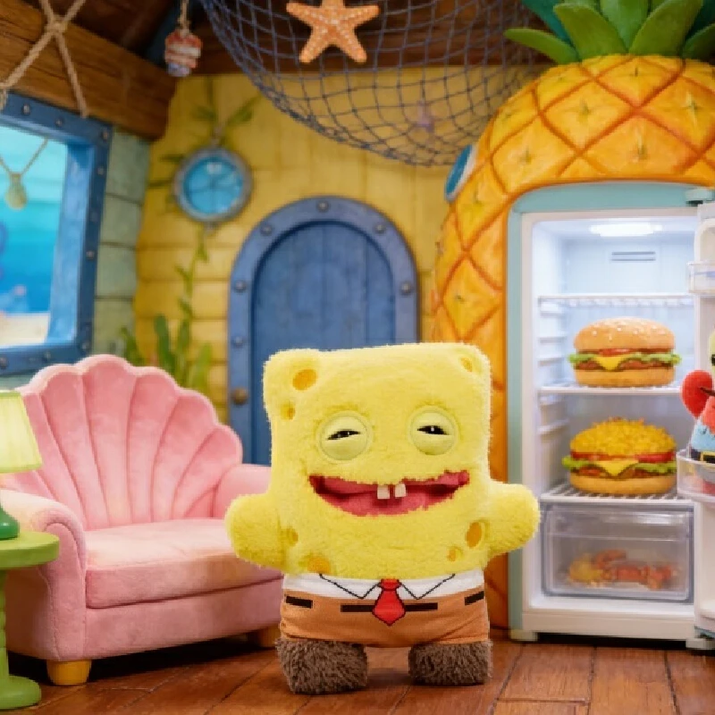 انفجارات جديدة الاختلاف سبونجبوب تم استنزافها ألعاب من القطيفة القبيحة لطيف الإبداعية هدايا الزخرفية للأطفال هدايا عيد الميلاد. #2