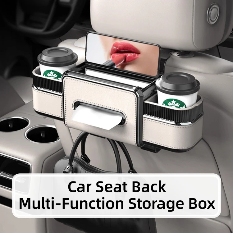 

Car Seat Back Organizer Multi-Function Storage Box Cup Holder Bag Tissue Case Car Mounted Storage Box