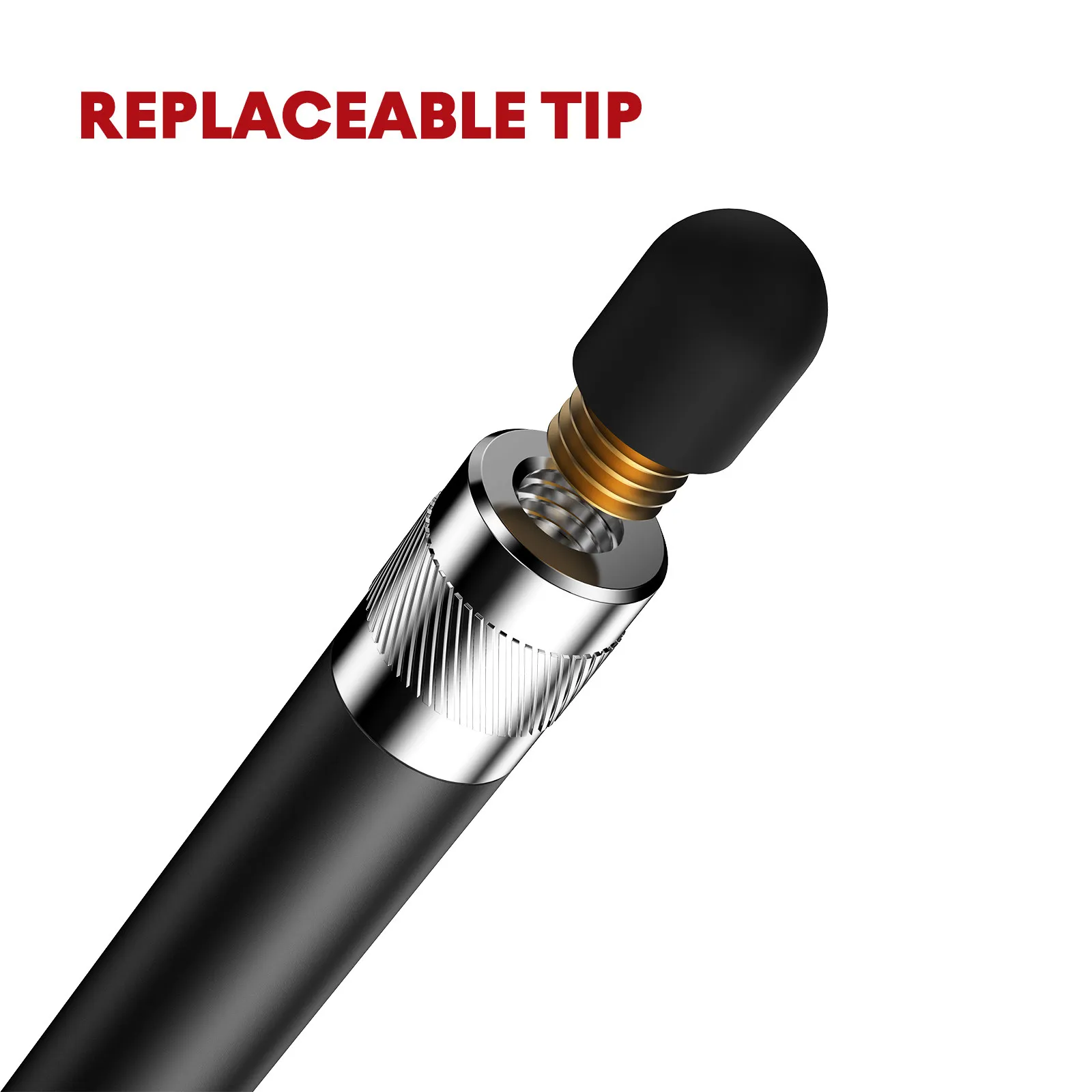 15Pcs Touchscreen Stylus Tips Silicone Replacement Caps Quiet Responsive Screen Safe Writing for Phones Tablets
