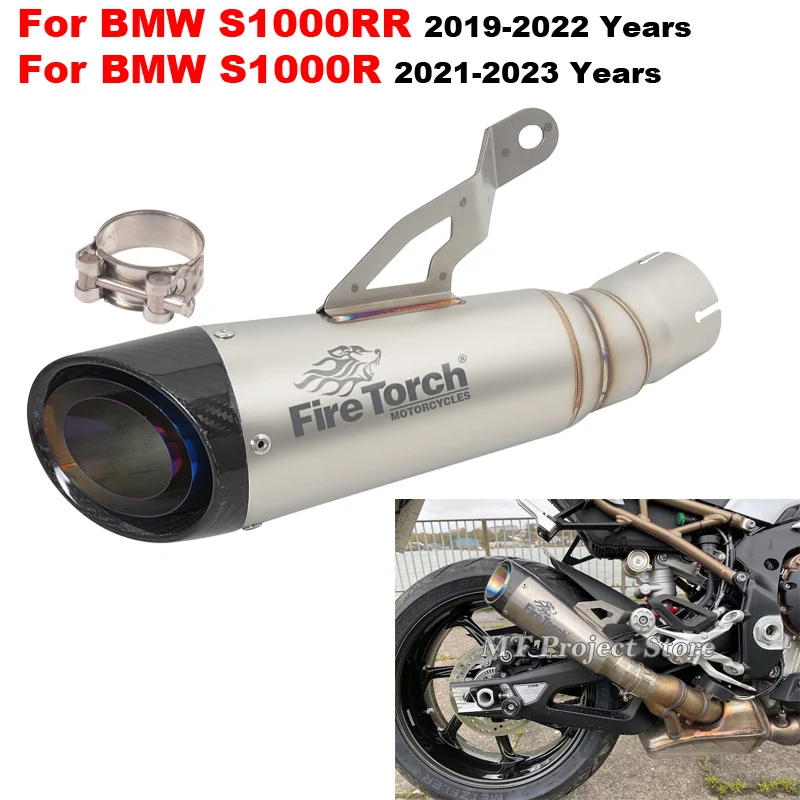 

Slip On For BMW S1000RR S1000R 2019 2020 2021 2022 2023 Motorcycle Exhaust Escape Full System Modified Tube Link Pipe Muffler