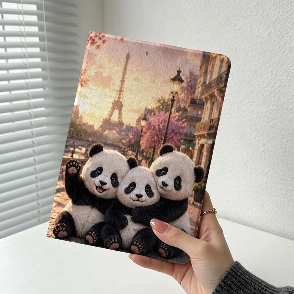Cute Panda Pattern Cover For Xiaomi Redmi Mi Pad 8 7 6 5 4 2 SE K Pro Max Ultra Poco Pad Soft Inch Tablet Case