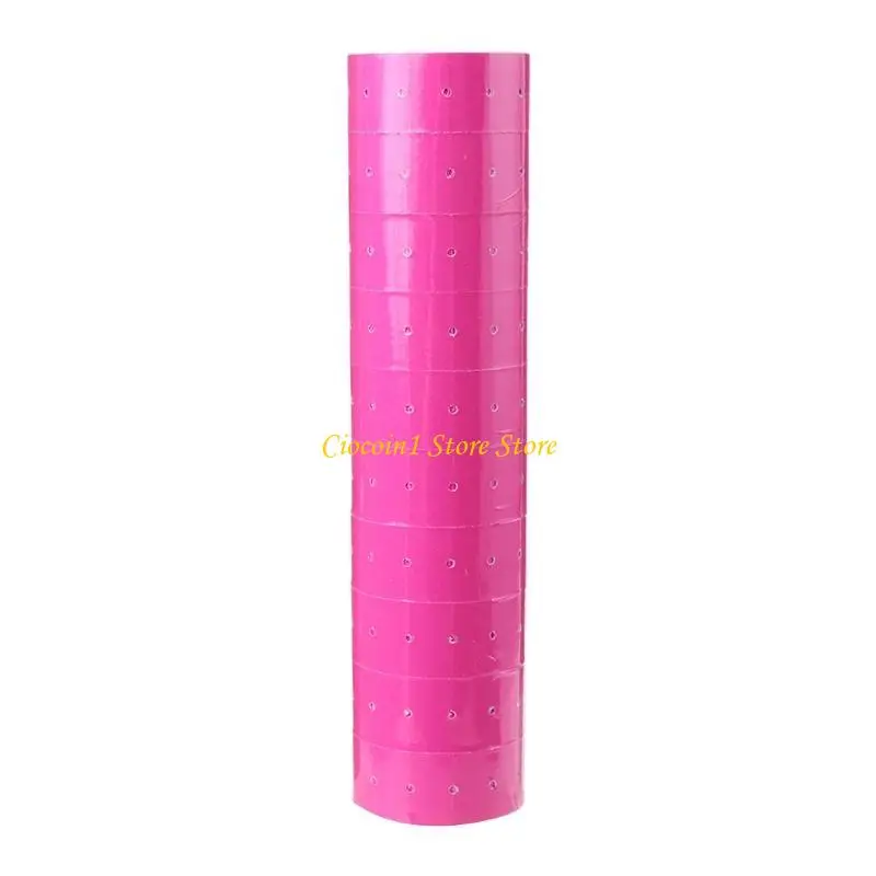 A3PC 10 Pcs Label Price Tag Rolls Tag Label Refill FOR Price Gun MX-5500 White for w/ Double Red Lines Yellow Red Pink