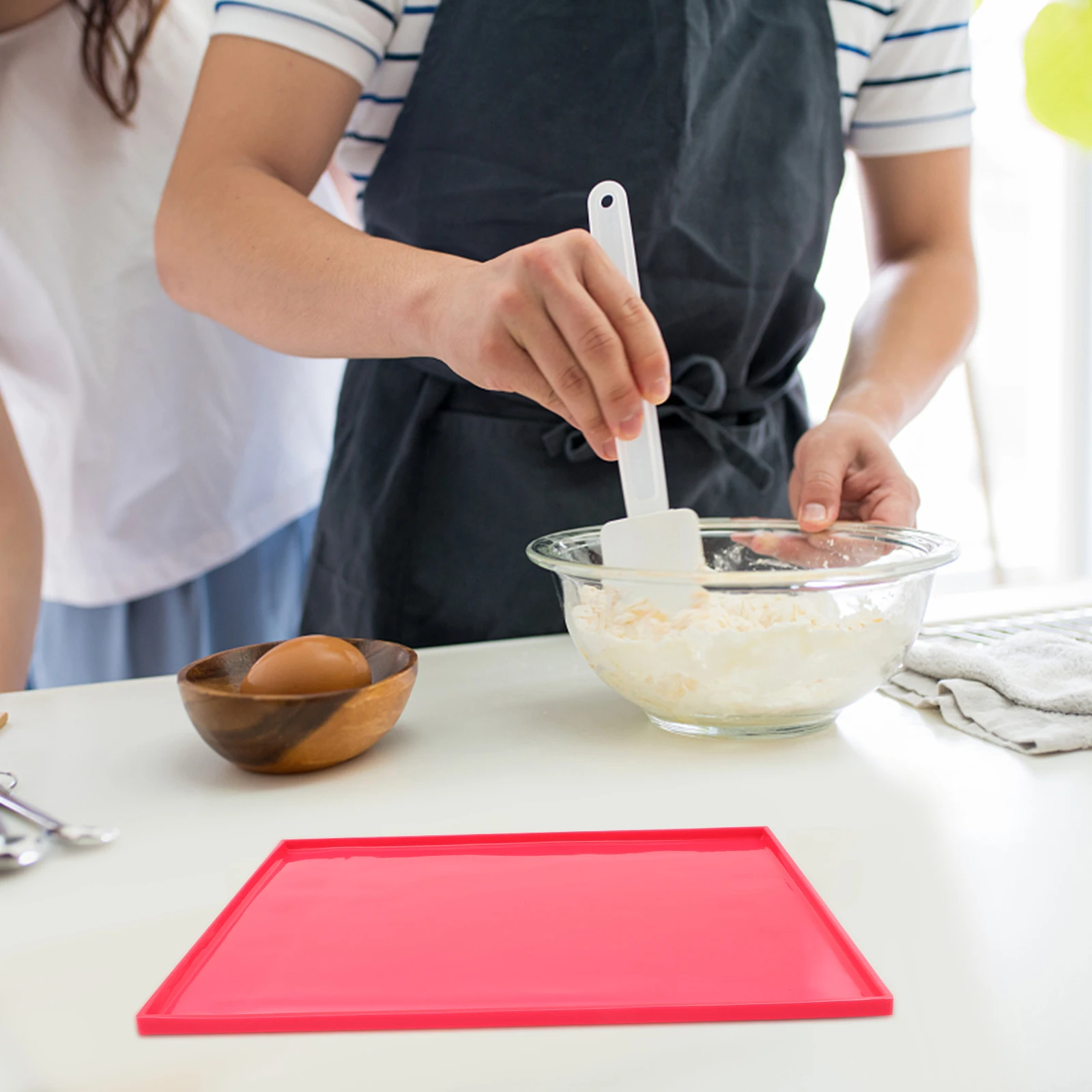 

Silicone Mold Baking Mat with Measurement Dough Rolling Pad Non Stick Silica Gel Cake Pan Liner Cookware