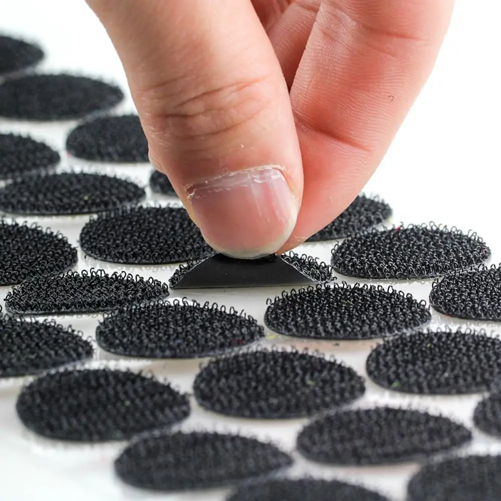 Hook Loop Dots 600PCS (300 Pairs) Heavy Duty Adhesive 0.6” Diameter Very Strong Sticky Dots Waterproof for Art Craft Classroom