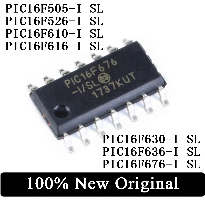 

Pic16/ SL PIC16F526 PIC16F610 PIC16F616 PIC16F630 PIC16F636 PIC16F676 -I SOP-14 8-bit MCU IC Chip для PCB arduino, 10 шт.