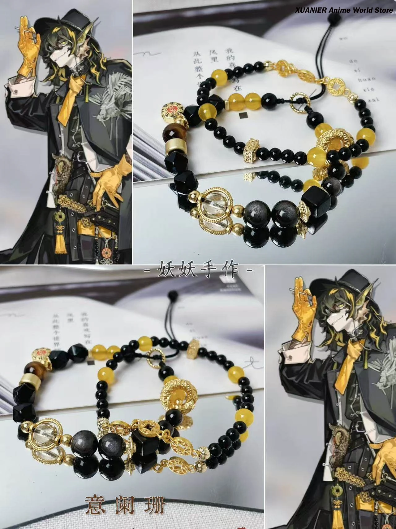 

Handmade Game Bracelets Operator Lee Arknights Theme Design Hand Chain Accessories Cosplay Anime Props Gift