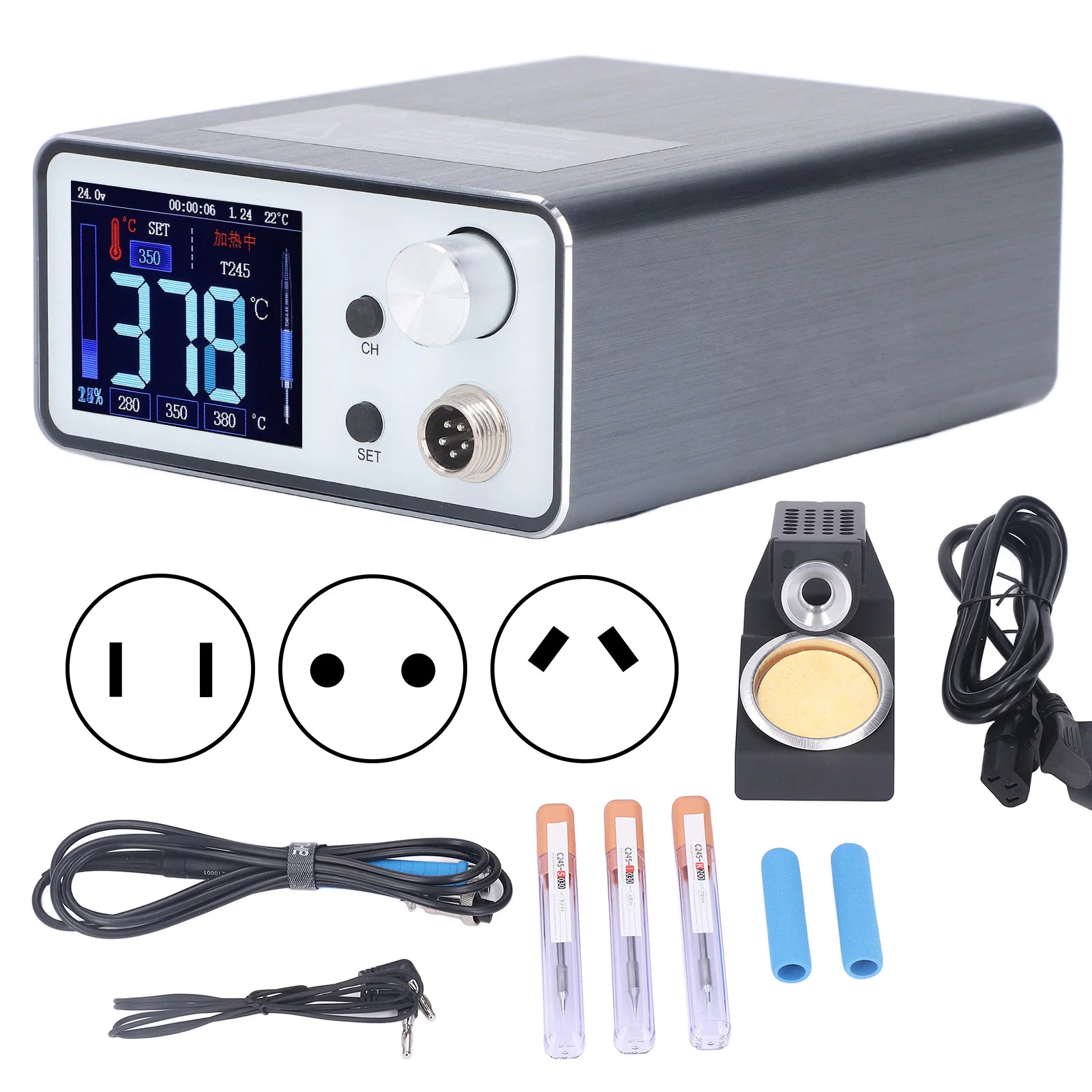 

Паяльная станция для ремонта электроники, умная паяльная станция, цифровой дисплей с постоянной температурой, набор для пайки для ремонта электроники